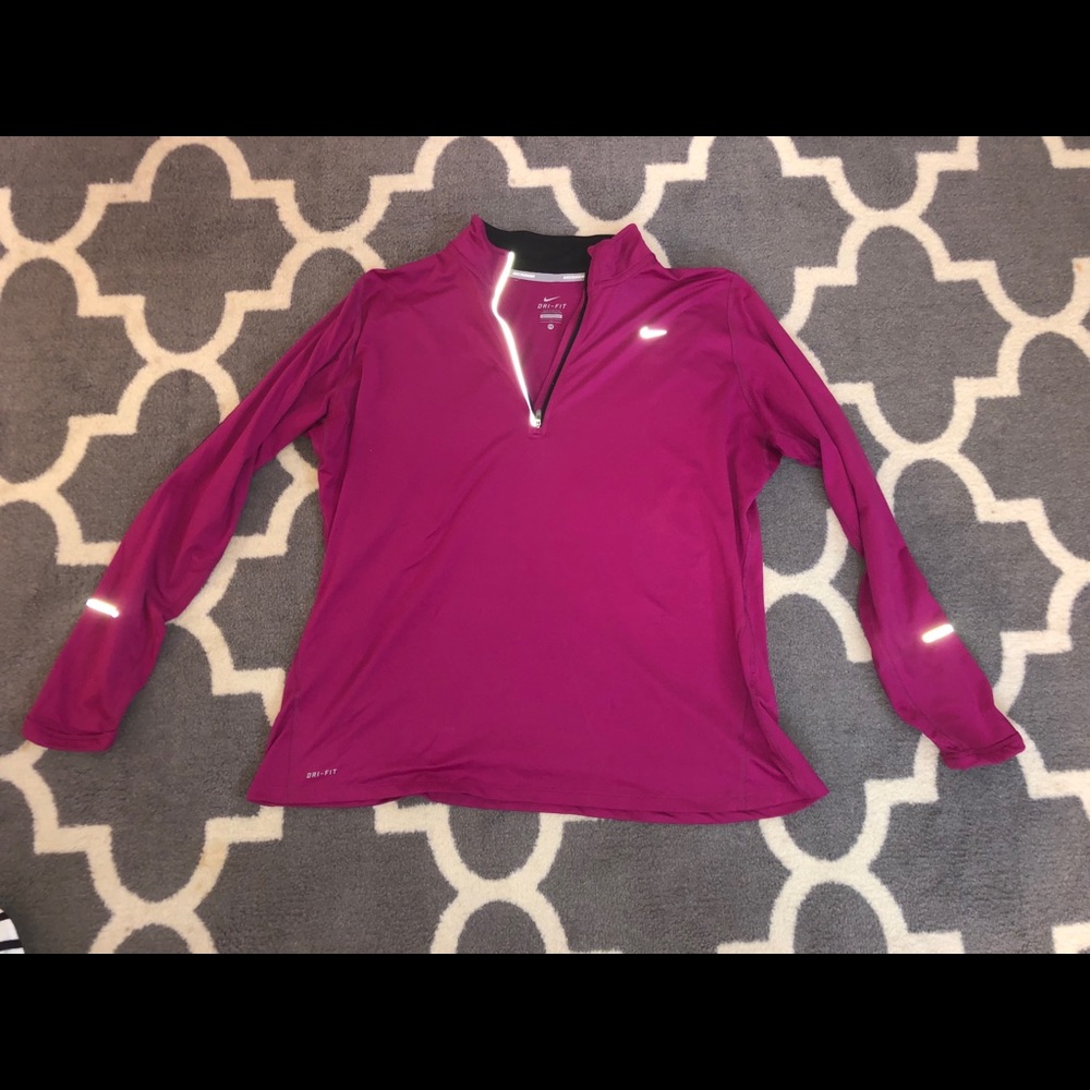 Nike Dry fit 3/4 zip top; plus size